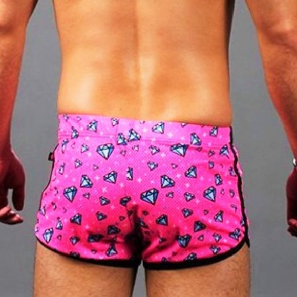 Andrew Christian Forever Diamond Jogger Shorts - Picture 4 of 5